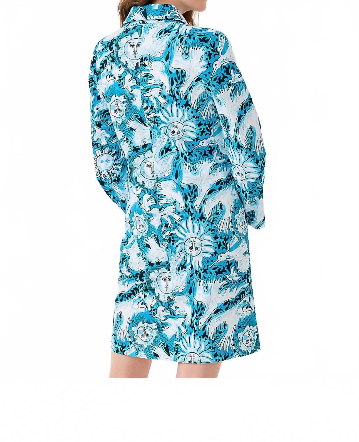 Gabi Mini Dress In Lilly Gulls