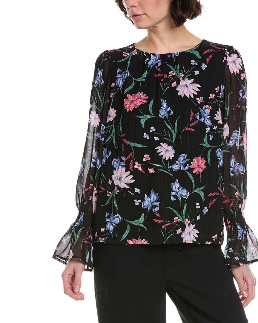 CeCe Smocked Cuff Blouse
