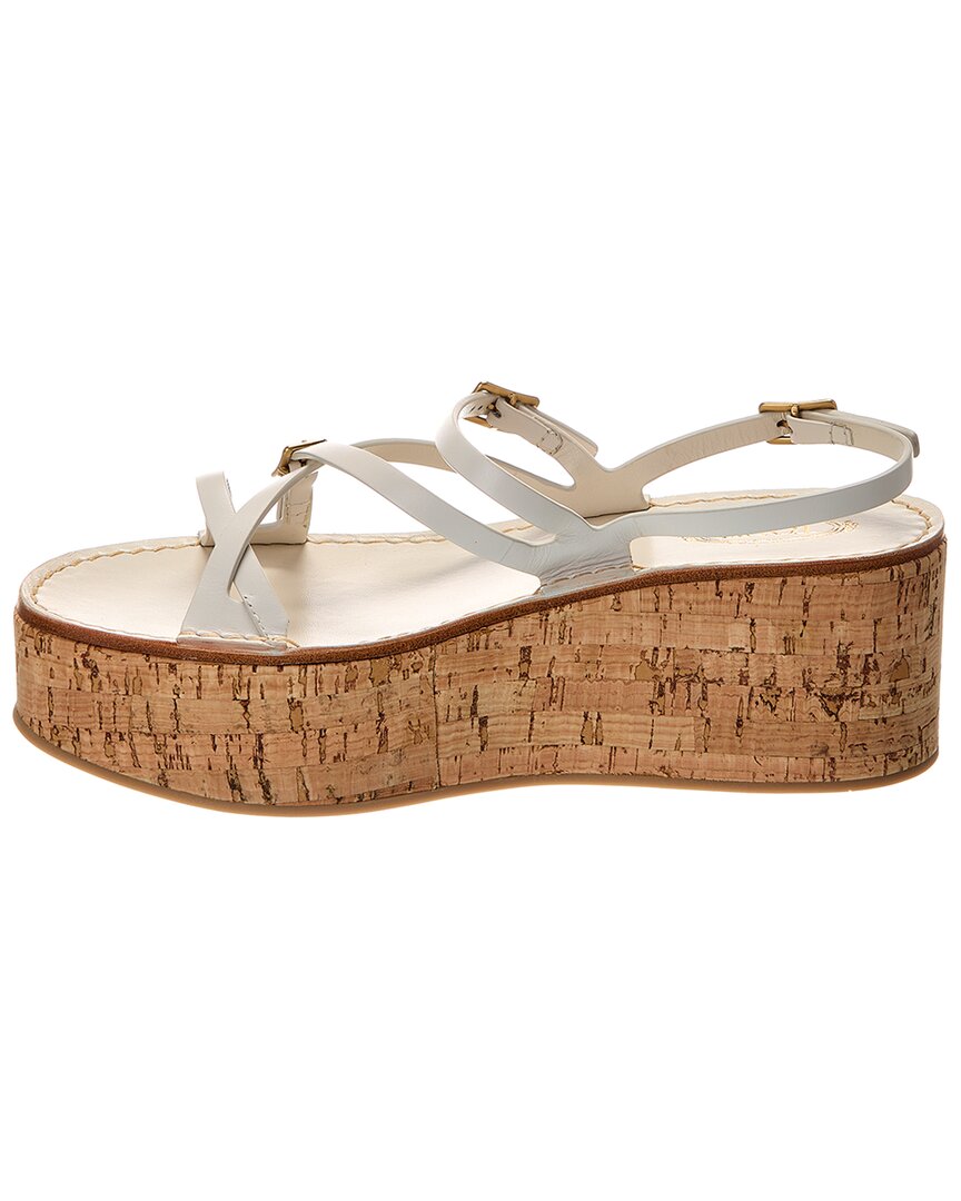 TOD’s Leather Wedge Sandal