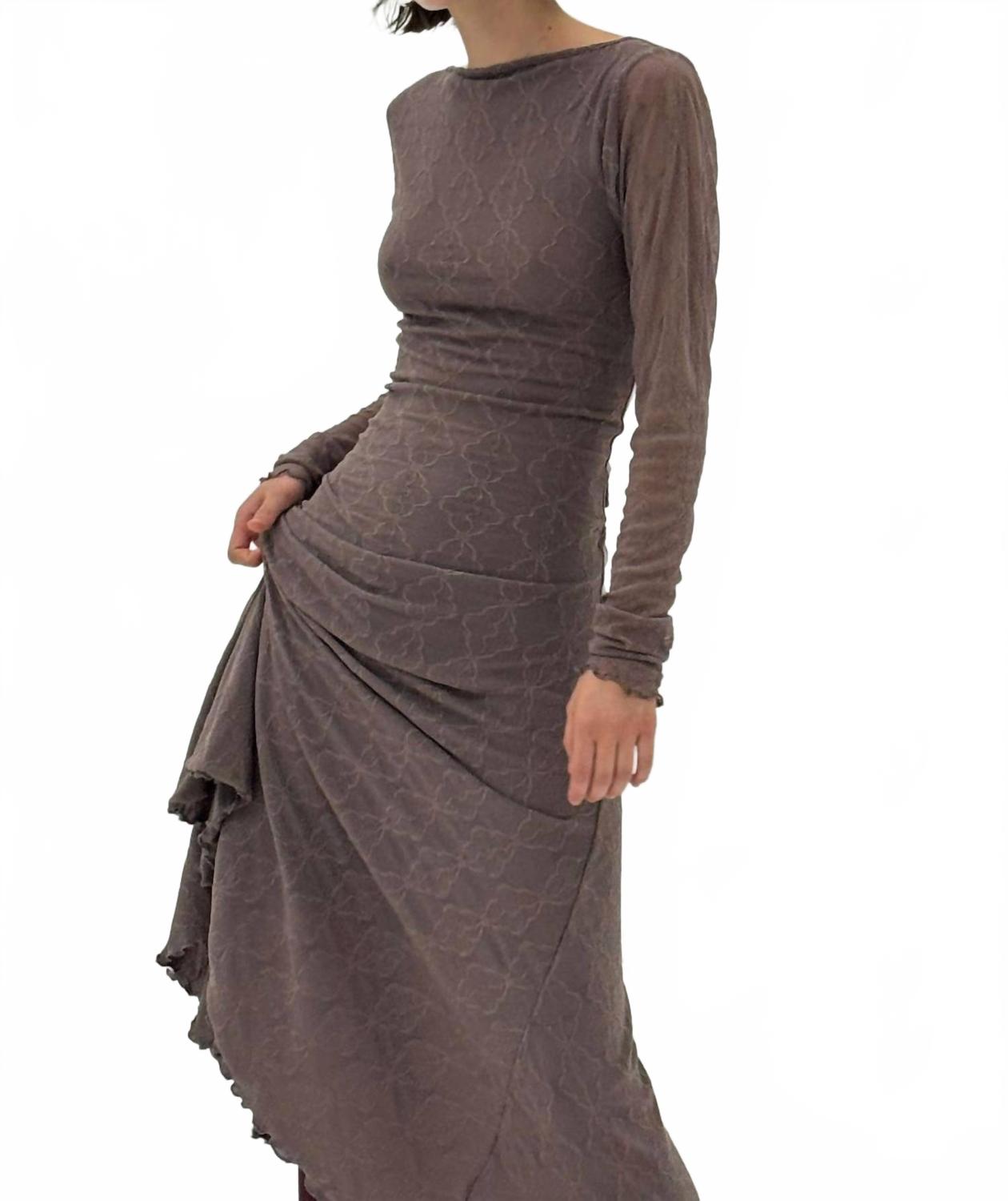 Mariposa Backless Dress In Mauve