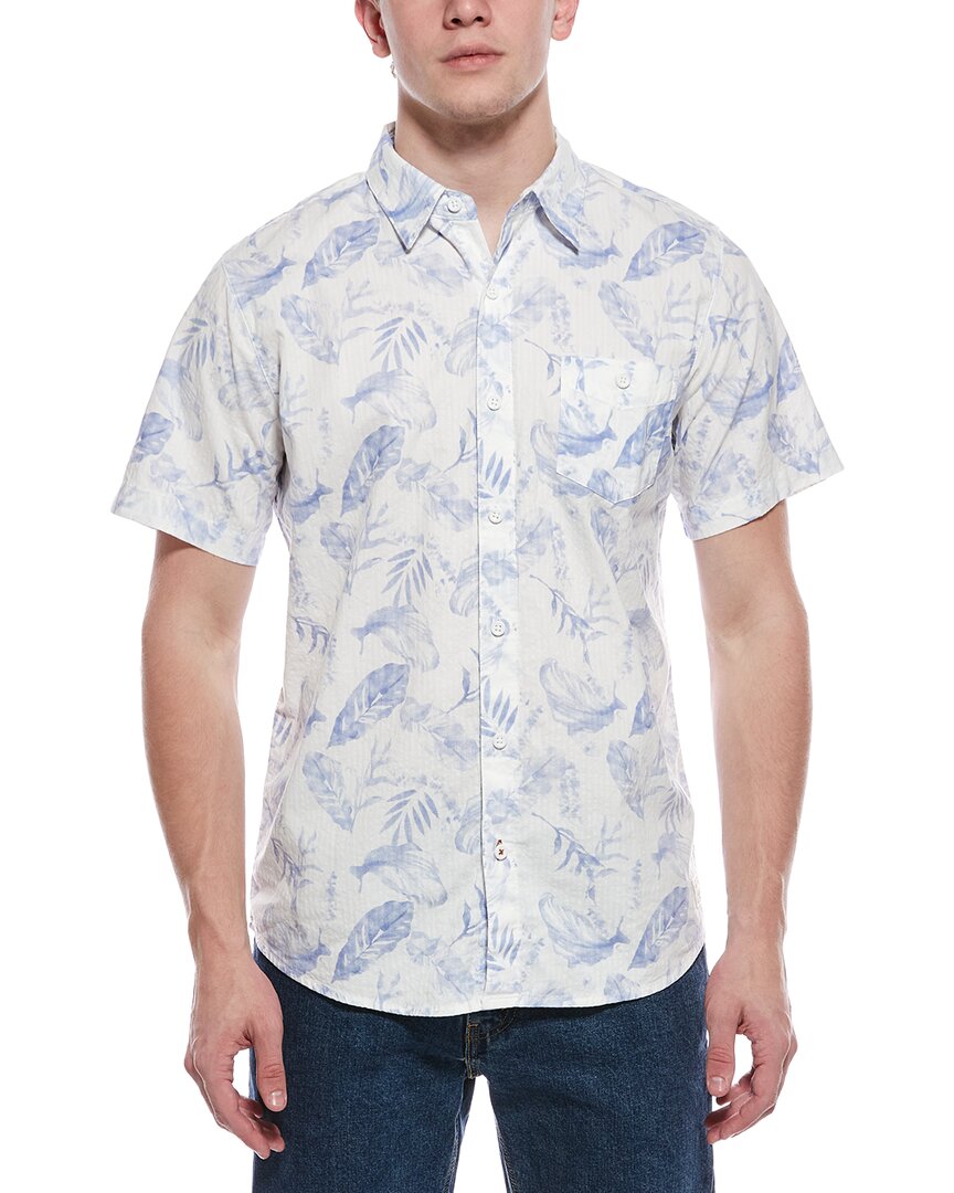 WEATHERPROOF VINTAGE Seersucker Print Shirt