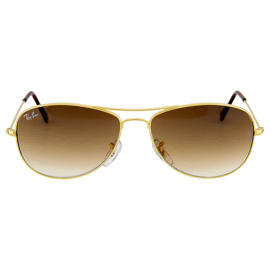 Ray Ban Cockpit Light Brown Gradient Aviator Unisex Sunglasses RB3362 001/51 56