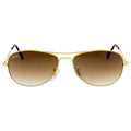 Ray Ban Cockpit Light Brown Gradient Aviator Unisex Sunglasses RB3362 001/51 56