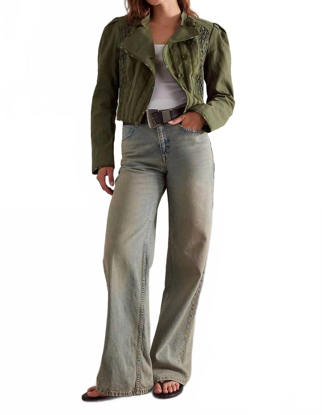 Bali Simone Jacket In Dusty Olive