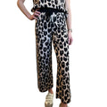 Women's Cheetah Sweater Pants In Beige