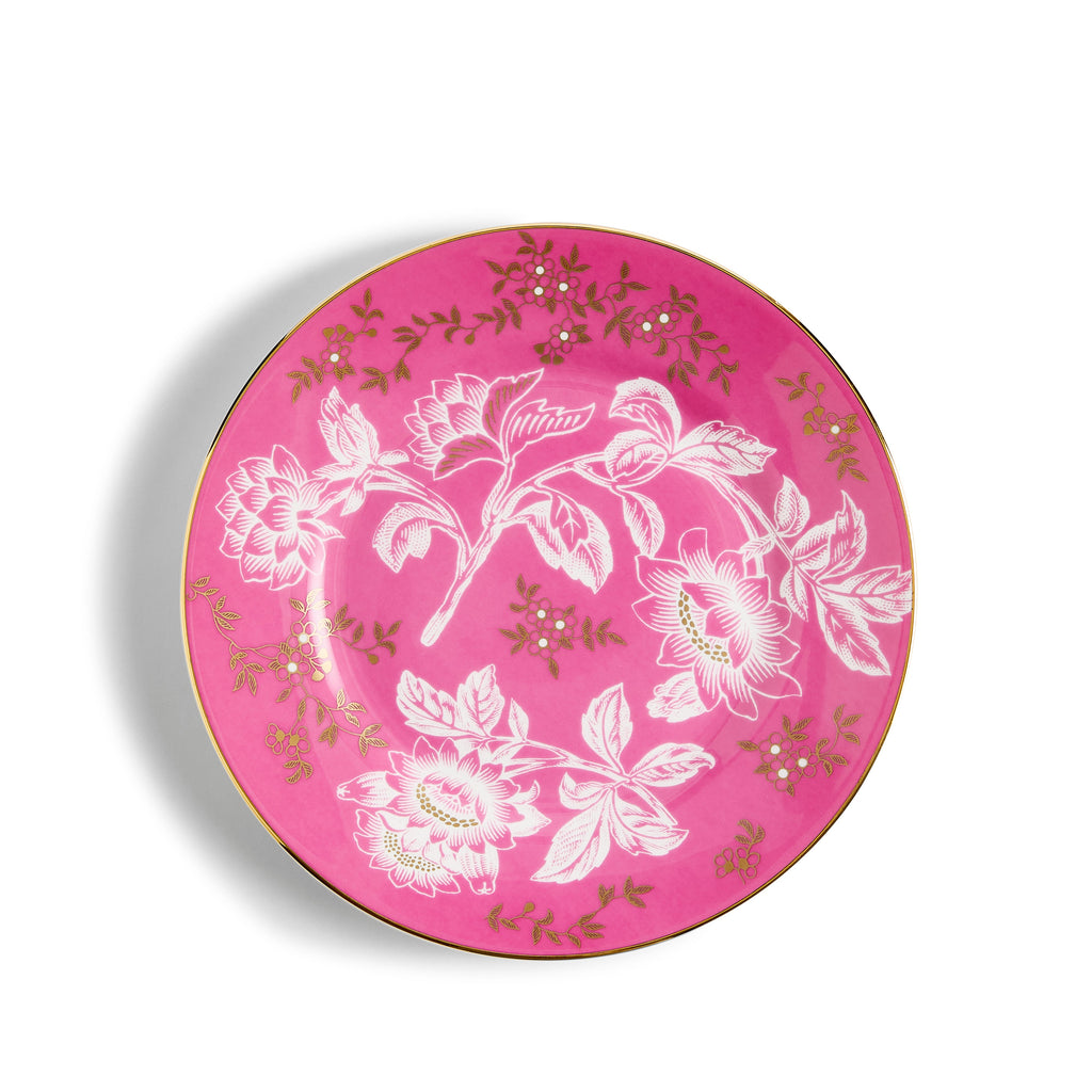 Wonderlust Pink Tonquin Plate 20.6cm 8.1in