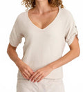 Milani Short Sleeve Top In Sonic Silver