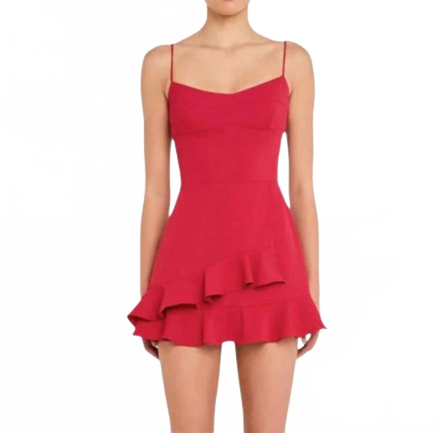 Magnolia Romper In Persian Red