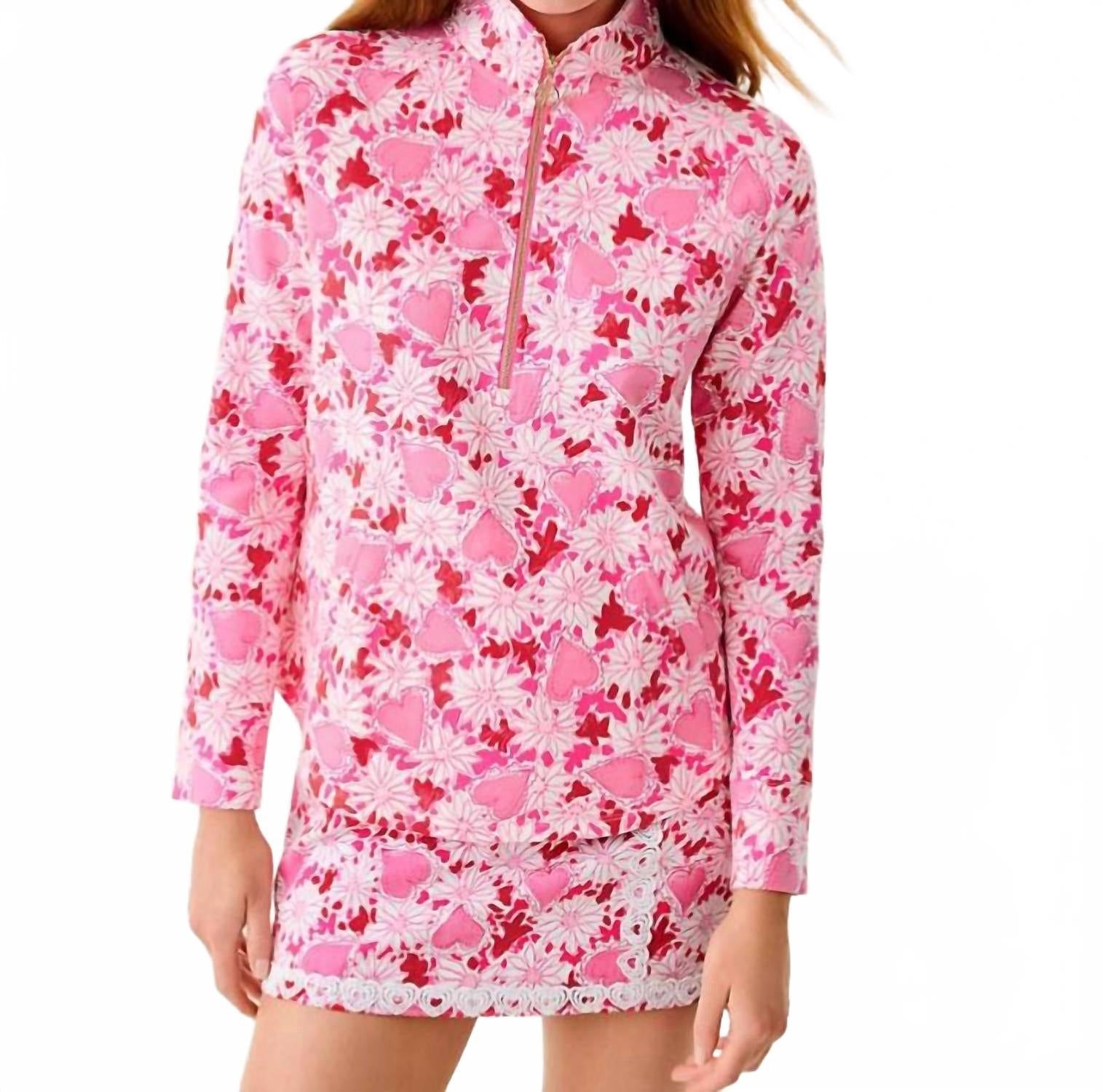 Skipper Upf 50+ Popover Jacket In Coconut Dear Heart