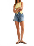 Pull On Patch Pocket Short In Blue