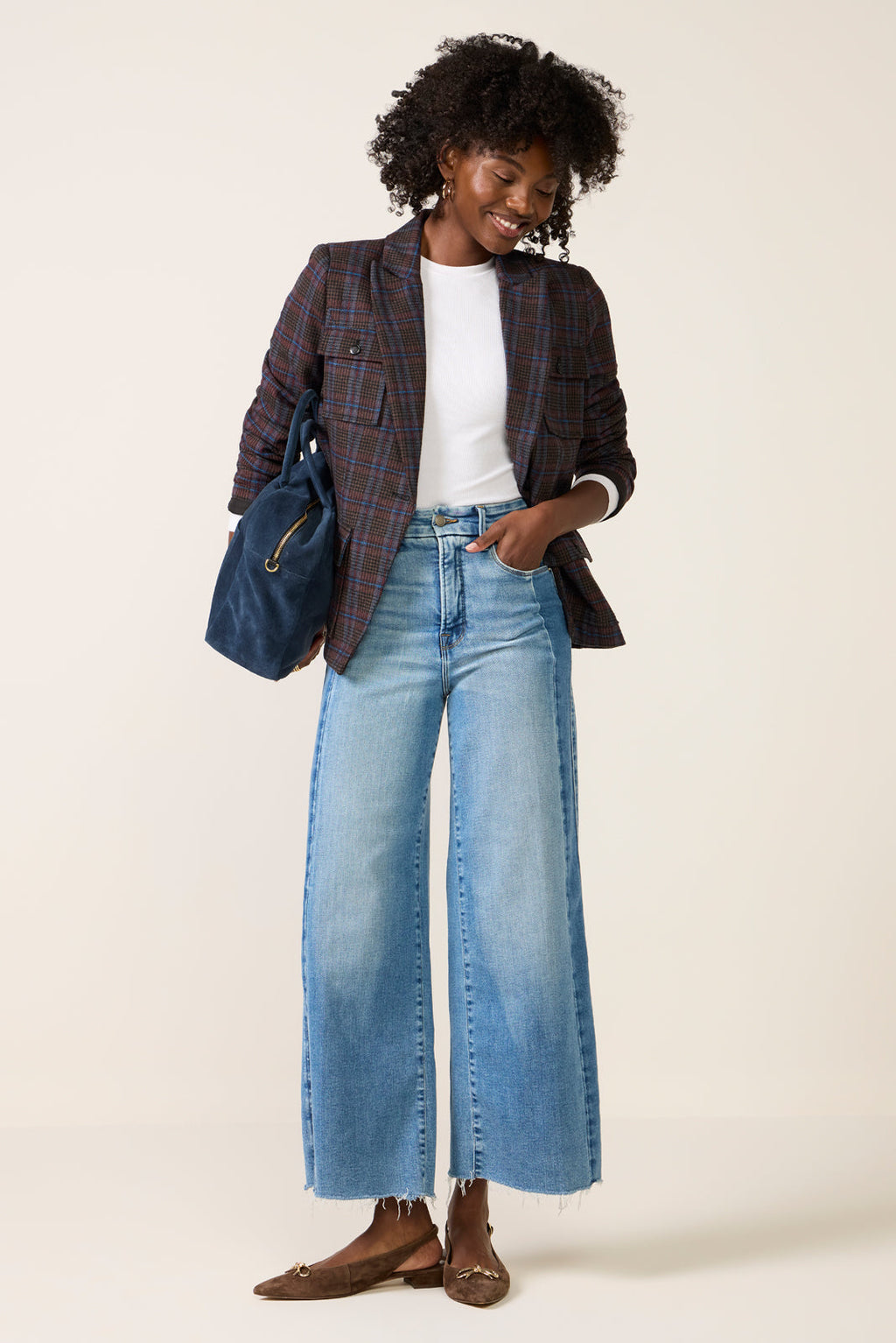 Women's Jackie Plaid Blazer