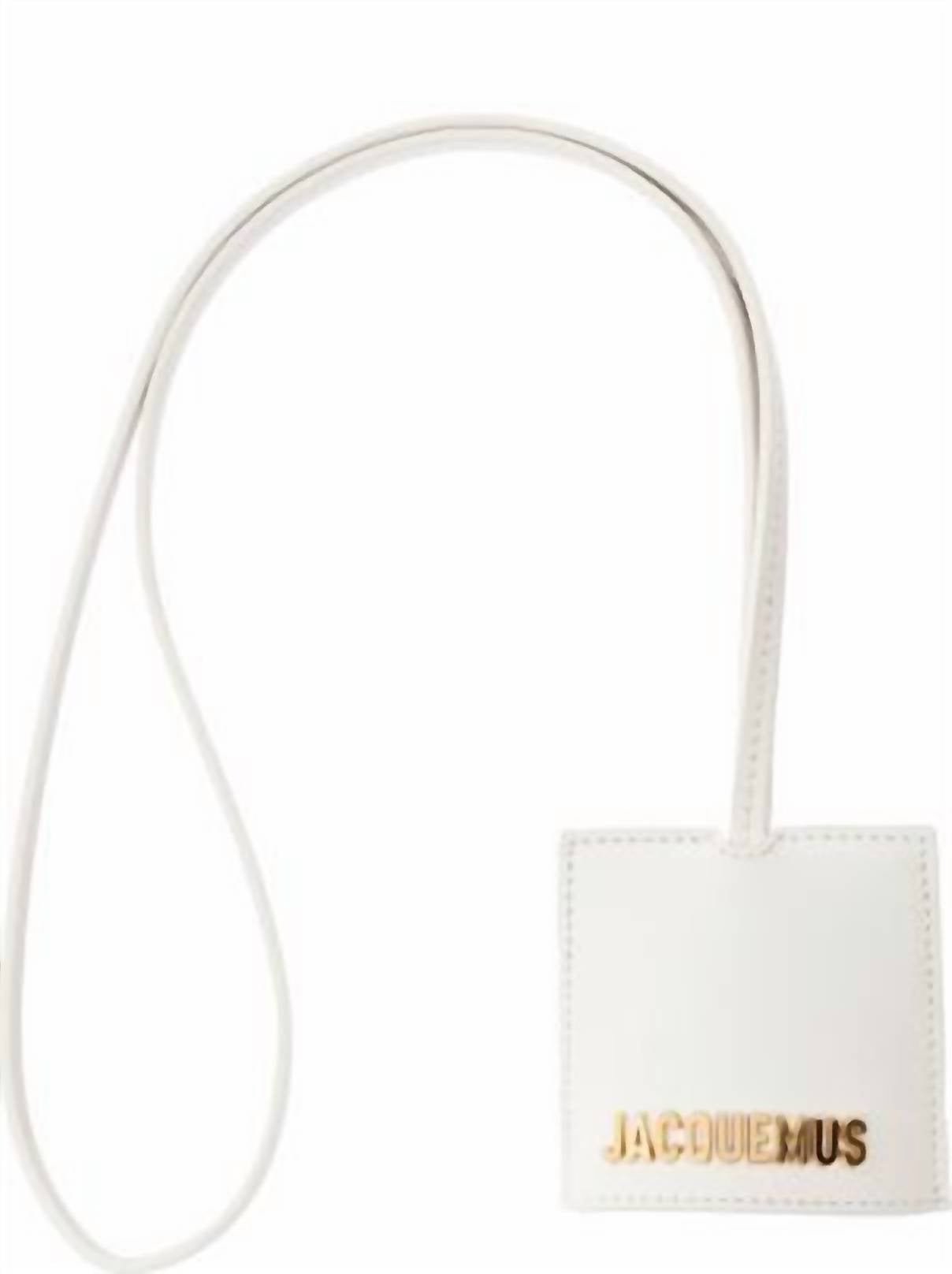 Women's Le Chouchou Le Porte Clés Bagage Keychain In White