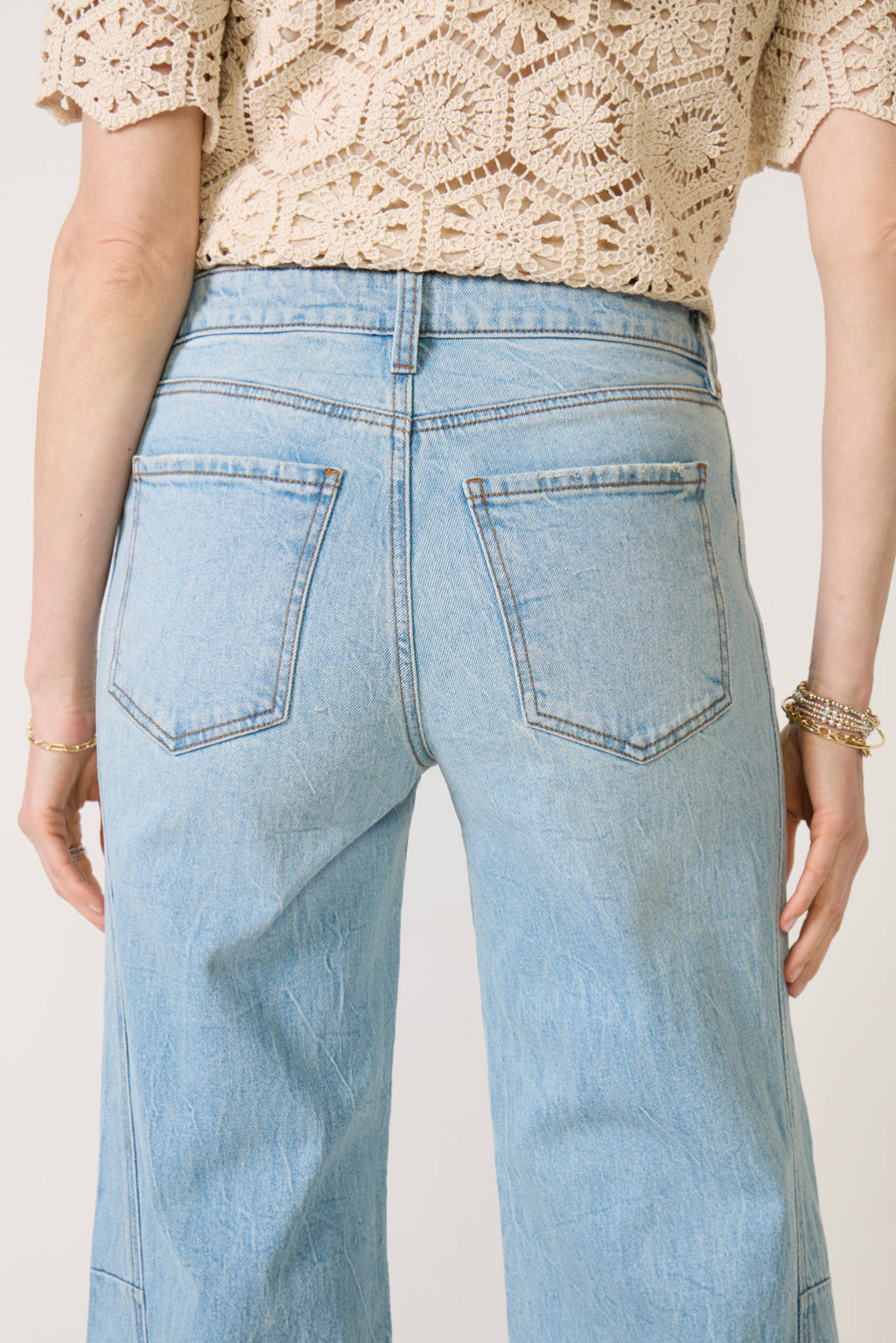Women's Meg Wide Leg w Side Panel Jeans