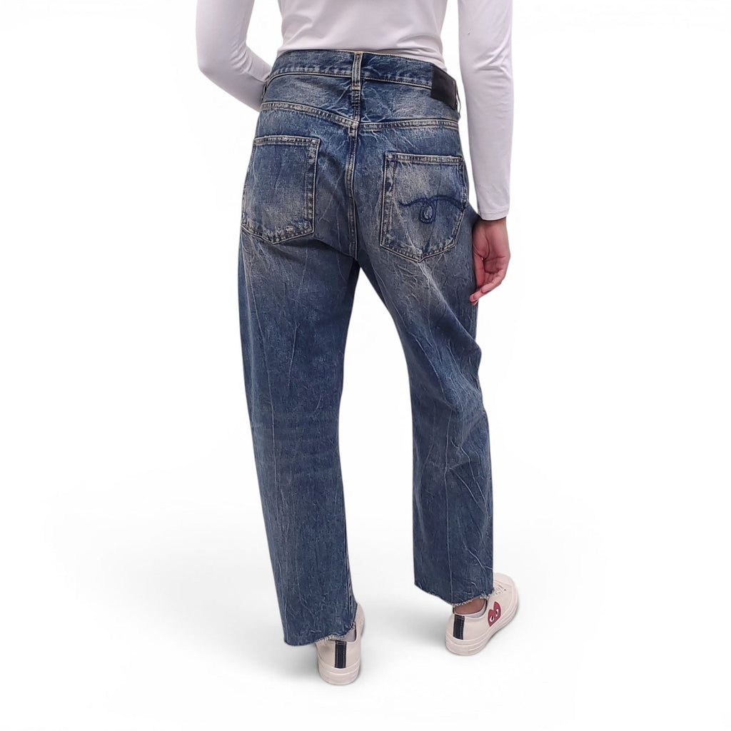R13 DARK WASH 'BOYFRIEND' JEANS - SIZE 30