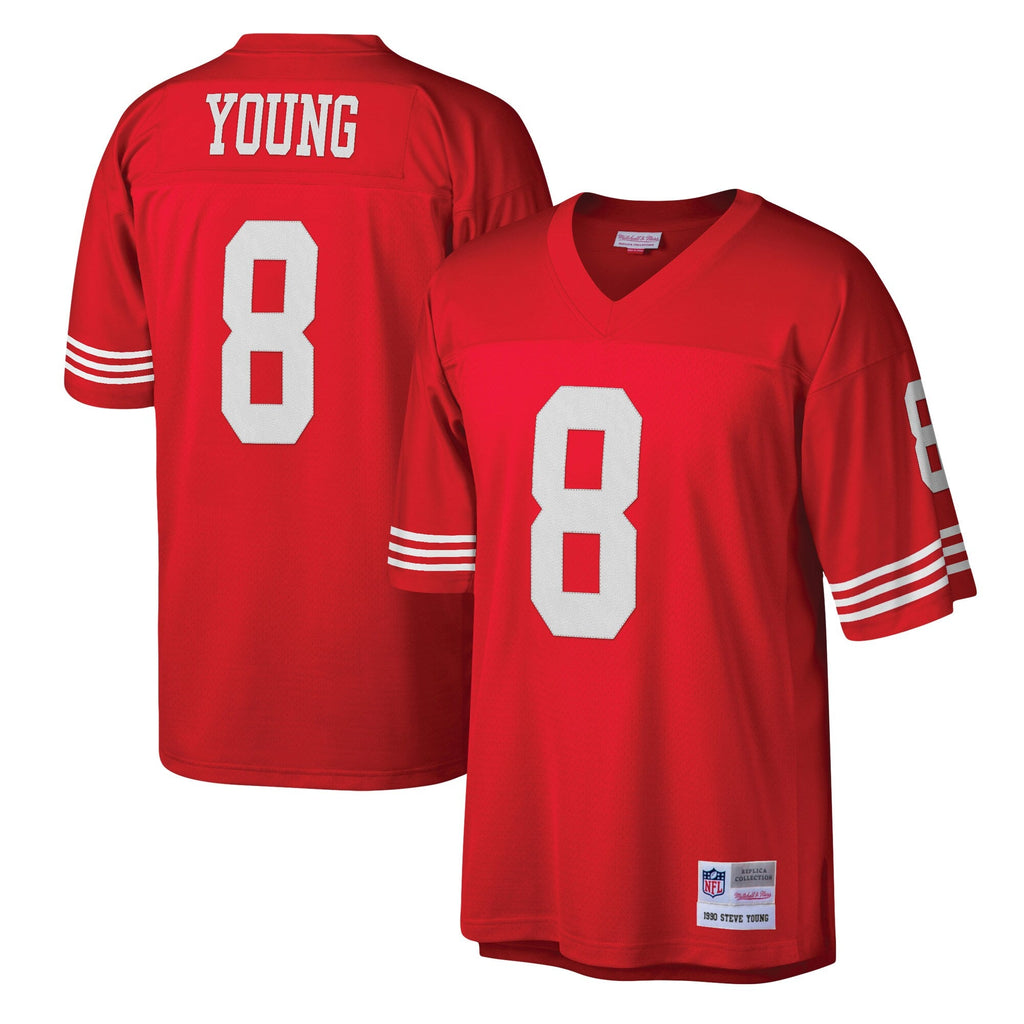 San Francisco 49ers Steve Young Mitchell & Ness Scarlet Legacy Replica Jersey