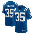 Indianapolis Colts Johnathan Edwards Royal Team Game Jersey