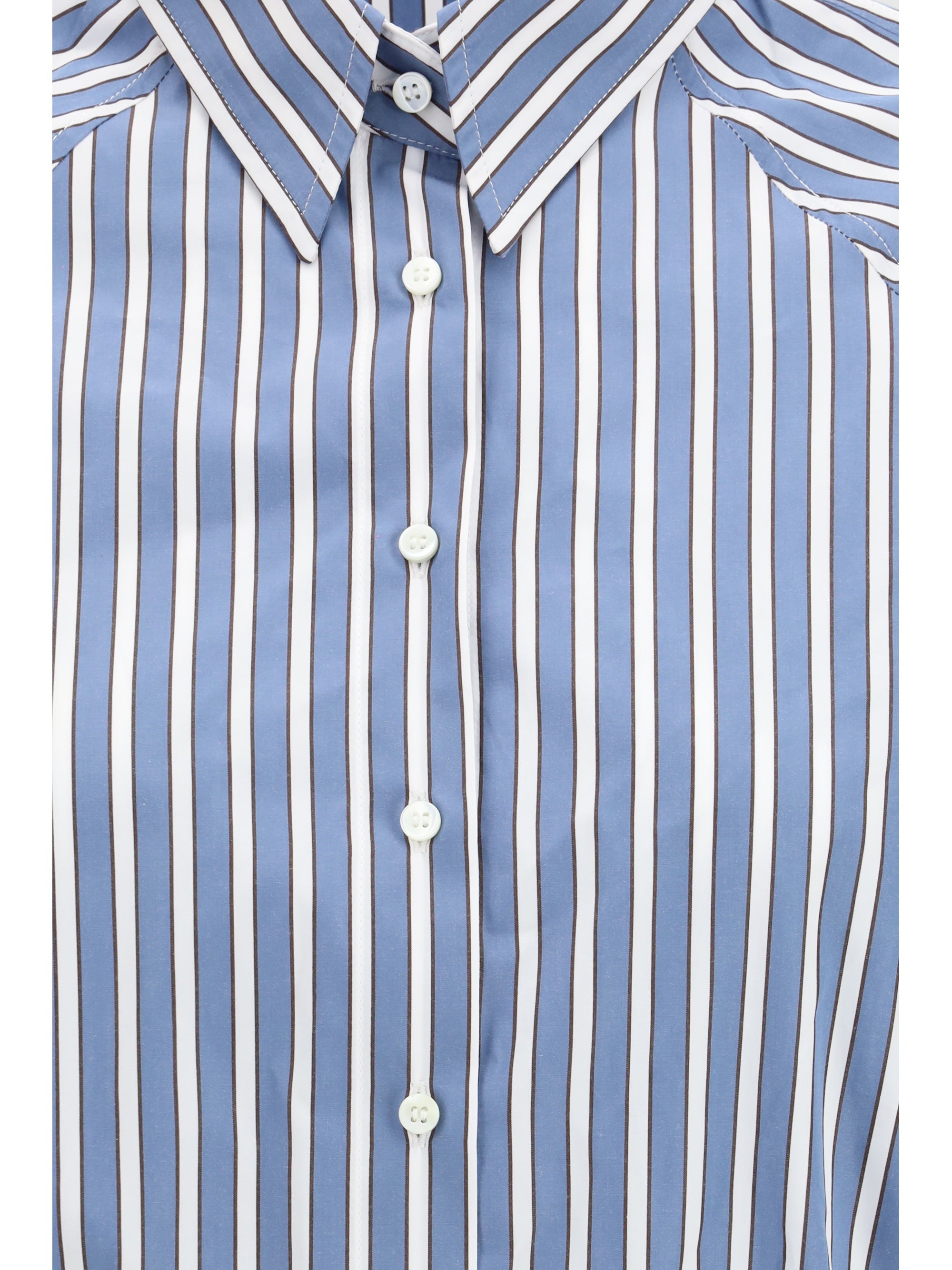 Brunello Cucinelli Women Shadow Stripe Poplin Shirt