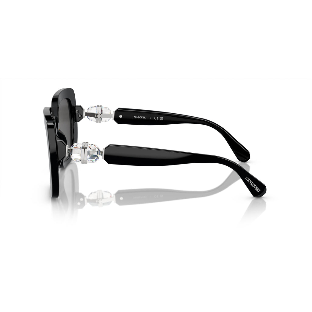 0Sk6001 Oversized Square Frame Sunglasses with Crystal Embellishment