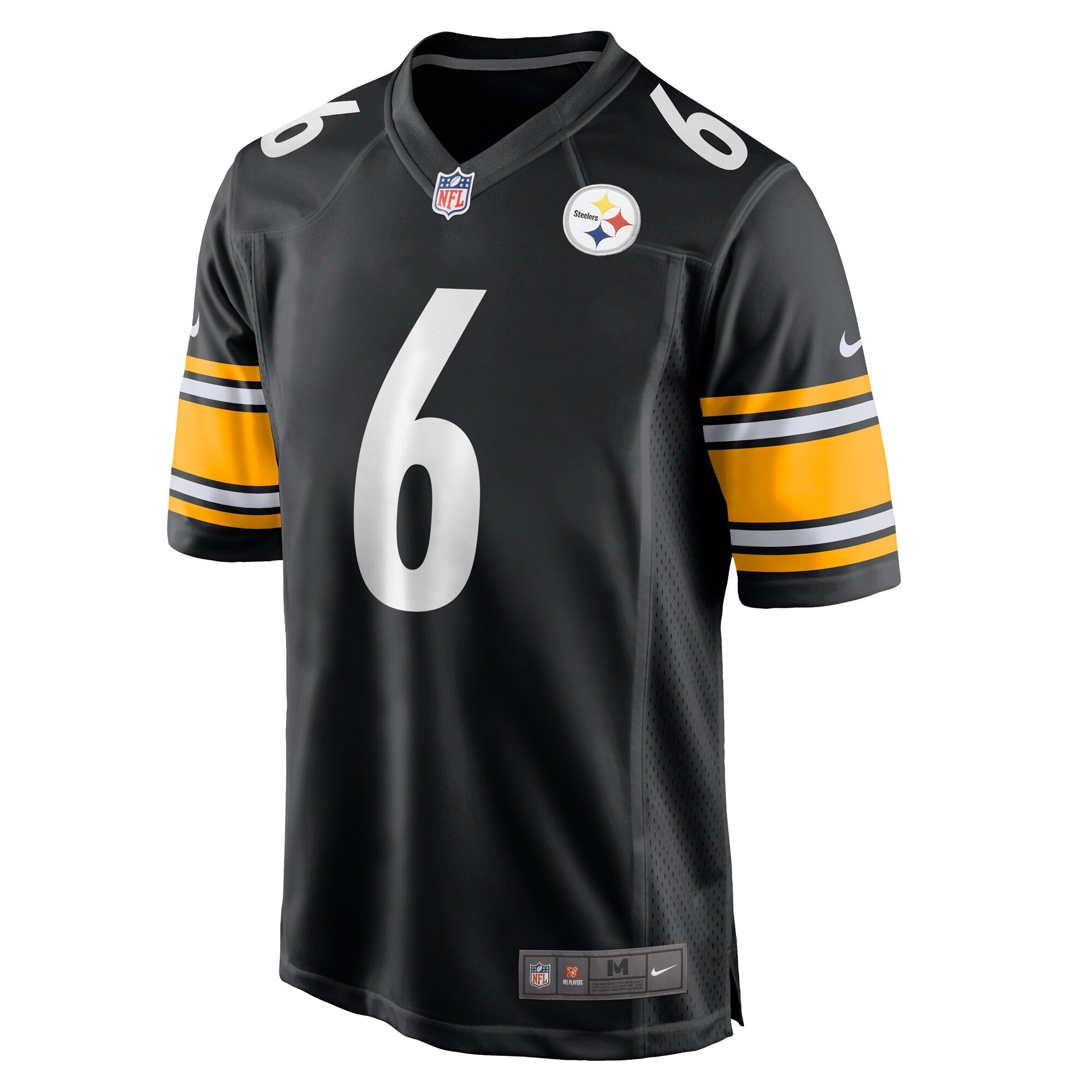 Pittsburgh Steelers Patrick Queen Black Game Player Jersey