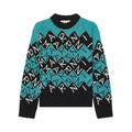 Marni 3D Blocks Logo Knit Wool Sweater - Black