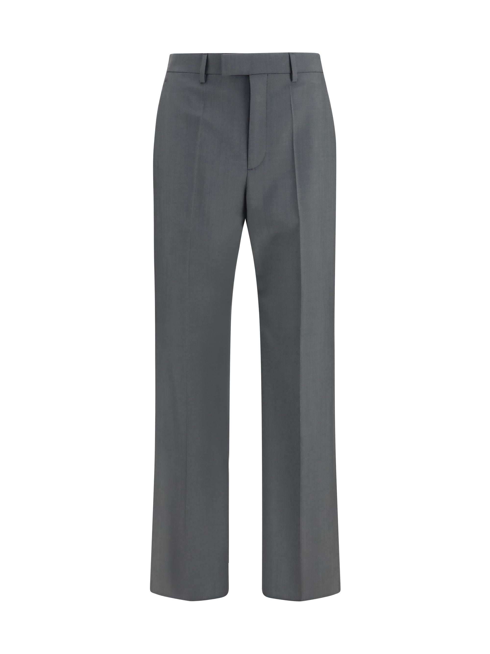 Valentino Men Wool And Mohair Tailored Pants