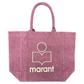 Yenky Logo Embroidered Shopper Bag Plum