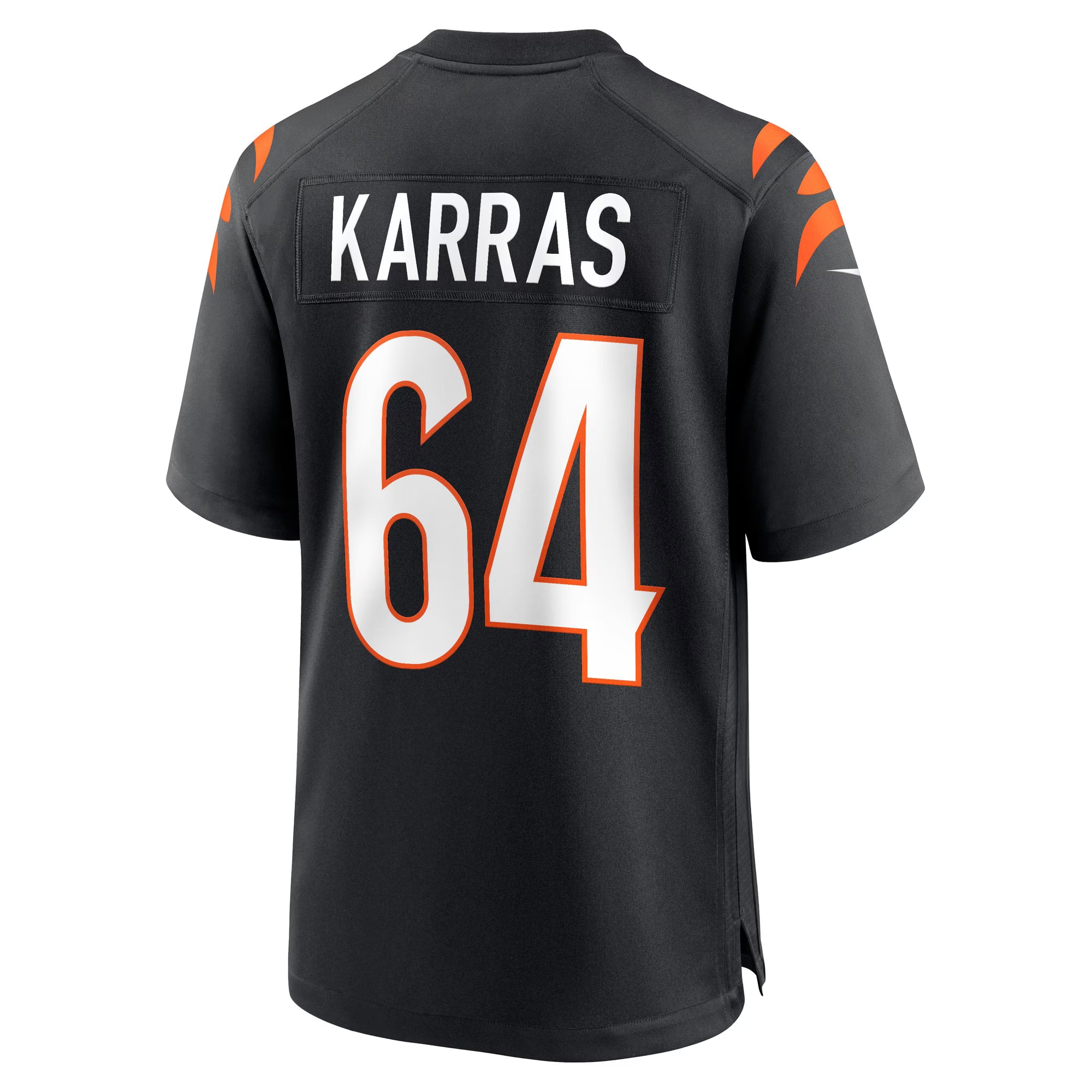 Cincinnati Bengals Ted Karras Black Game Player Jersey