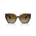 0Sk6044U Oversized Geometric Tortoiseshell Sunglasses with Crystal Embellishment