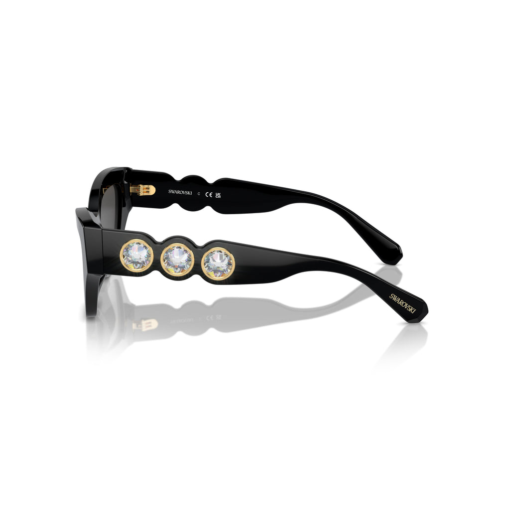0Sk6021 Cat-Eye Sunglasses with Crystal Embellishments