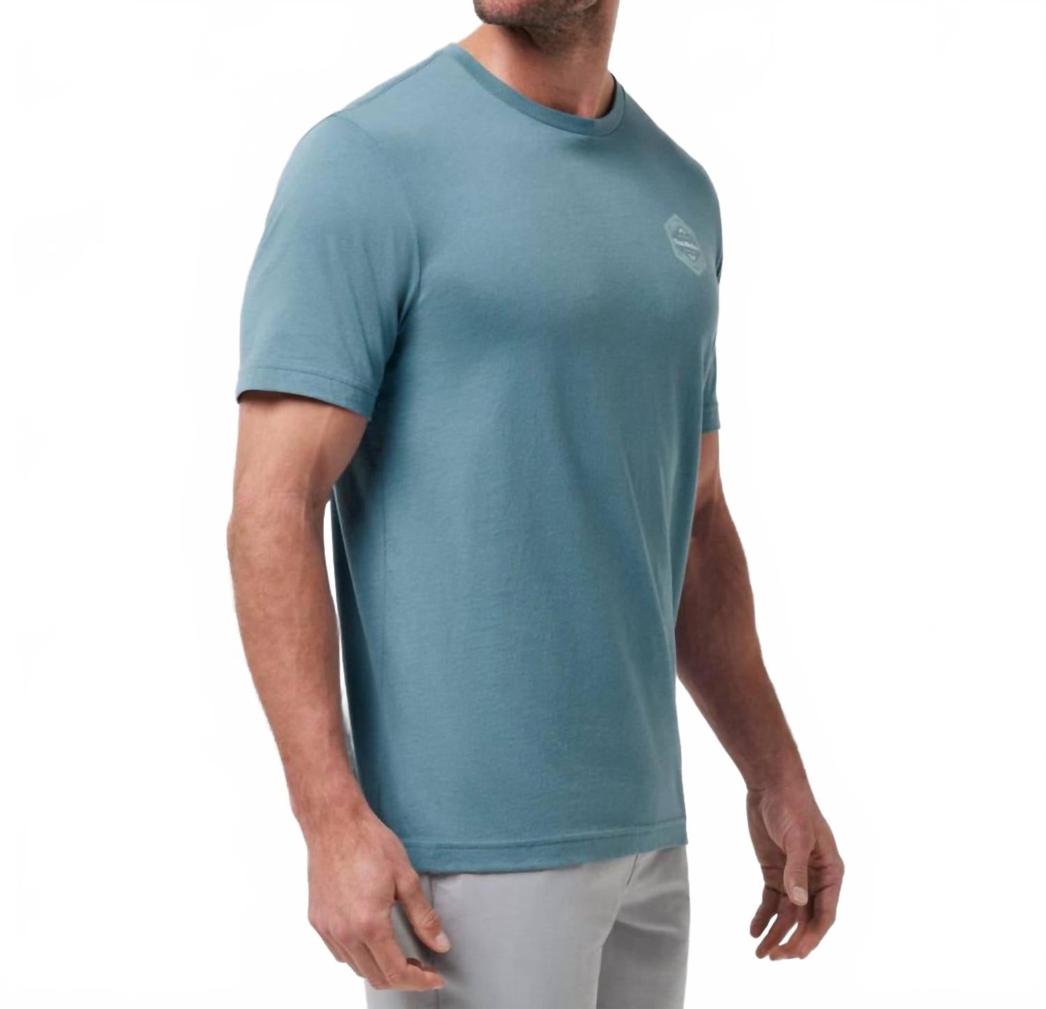 Maximum Stay Short Sleeve Tee In Captains Blue