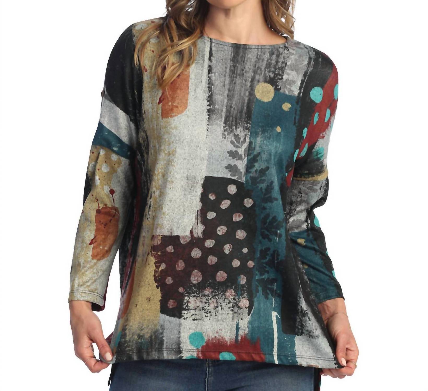 French Brushed Knit Top In Tundra