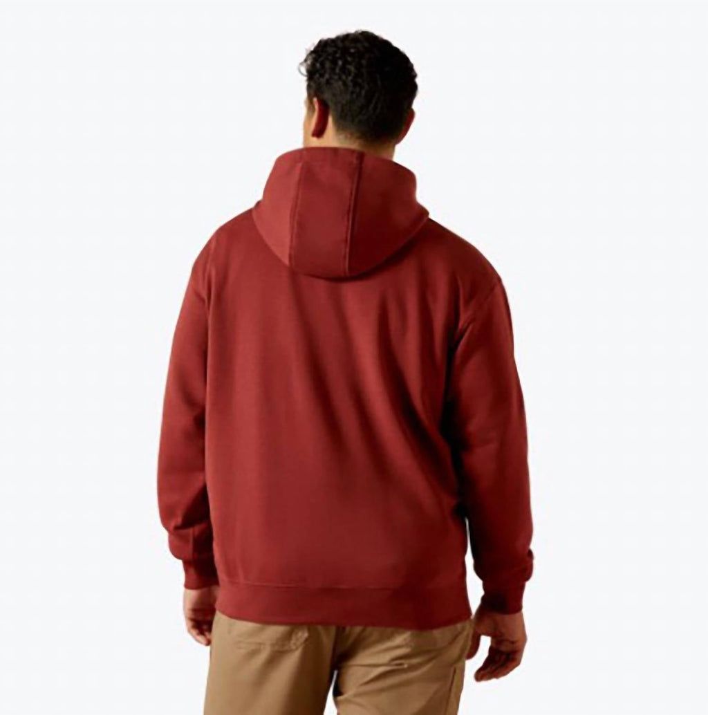 Men's Work Hoodie In Madder Brown
