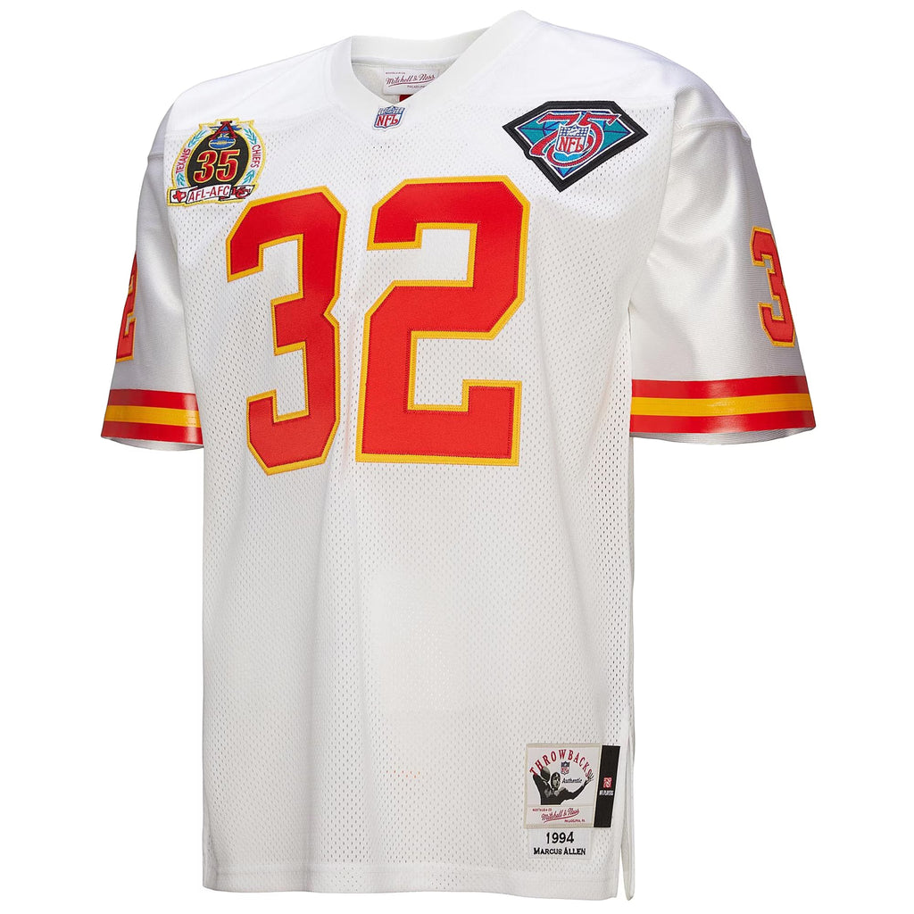 Kansas City Chiefs 1994 Marcus Allen Mitchell & Ness White Authentic Throwback Retired Player Jersey