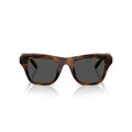 0Sk6056U Rectangular Tortoiseshell Sunglasses with Crystal Accents