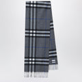 Burberry Check Cashmere Scarf In Marlborough Grey Men