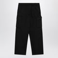 Burberry Black Cotton Cargo Trousers Men