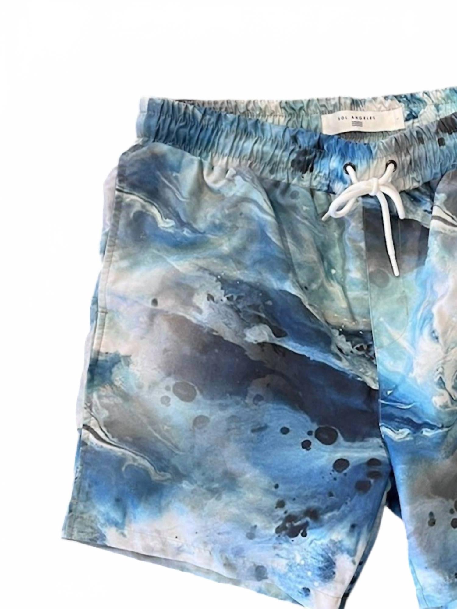 Men's Marble Swirl Short In Multi