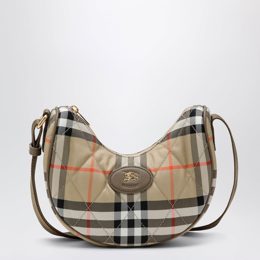 Burberry Horseshoe Quilted Nylon Crossbody Bag Women