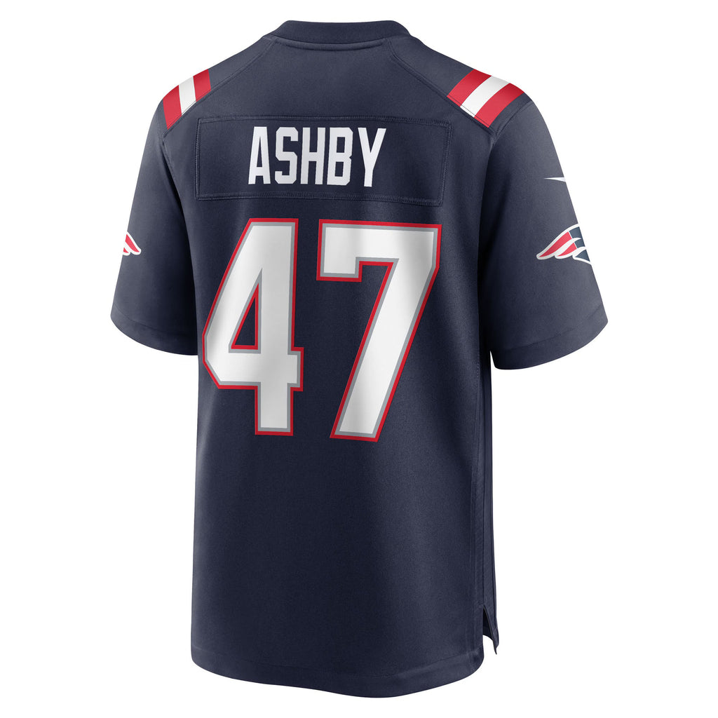 New England Patriots Julian Ashby Navy Team Game Jersey