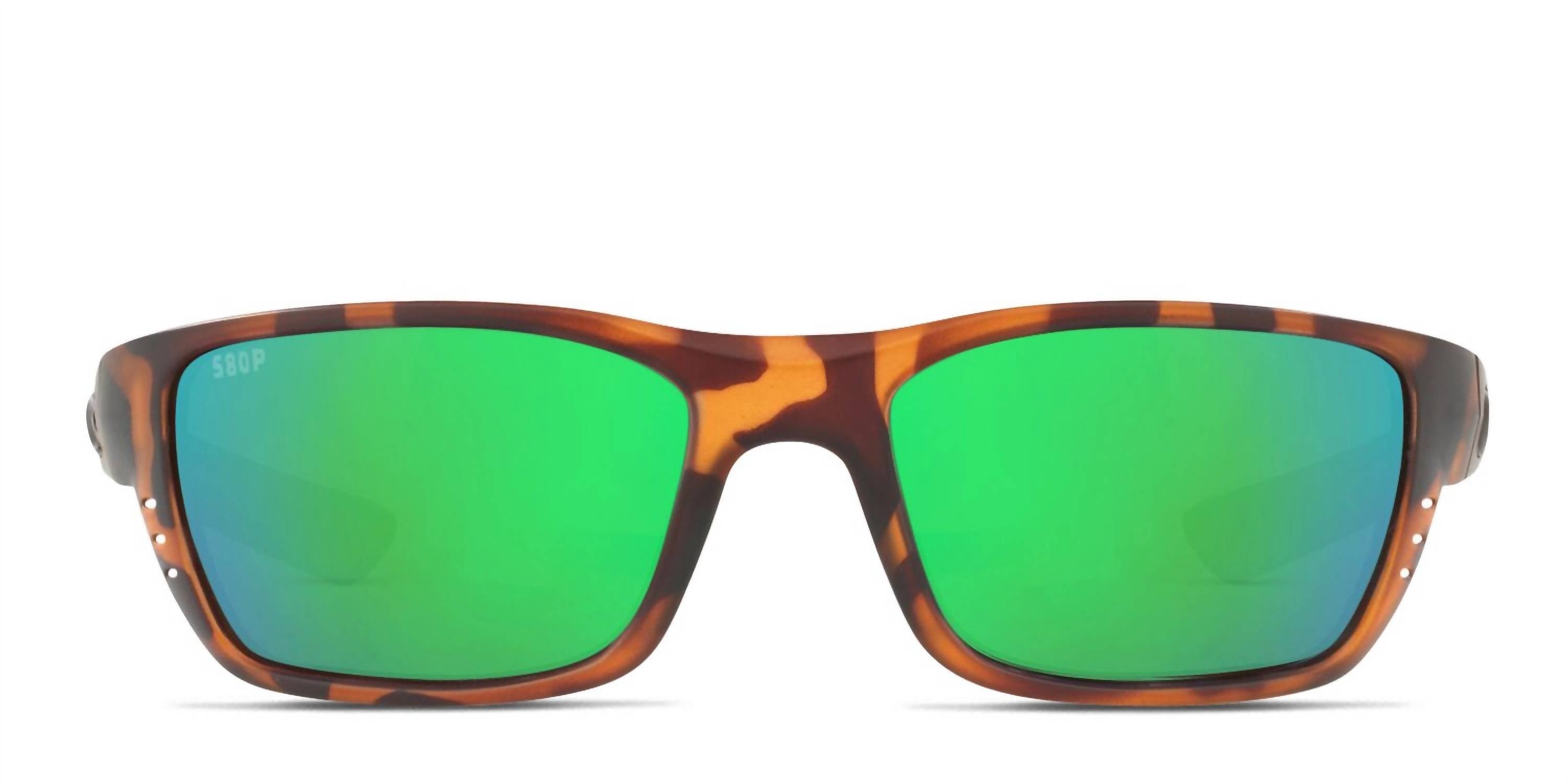 Women's Whitetip Reader Sunglasses In Matte Retro Tortoise/green Mirror