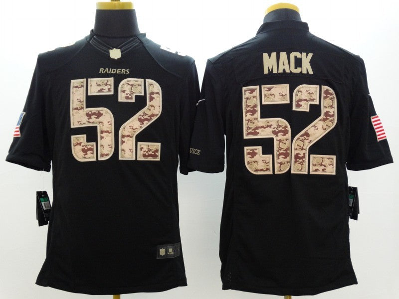 Men's Las Vegas Raiders Khalil Mack #52 Black Alternate Game Jersey1
