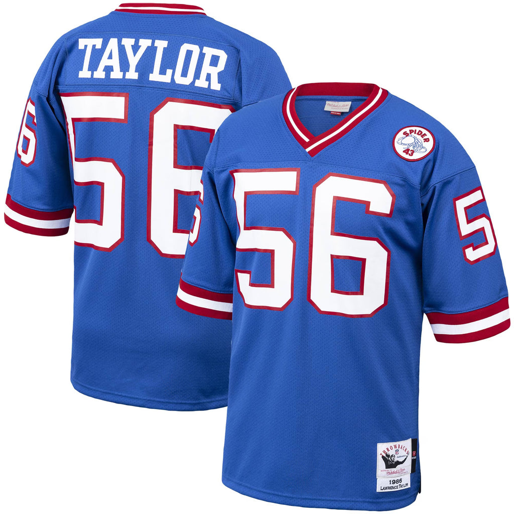 New York Giants 1986 Lawrence Taylor Mitchell & Ness Royal Authentic Throwback Retired Player Jersey