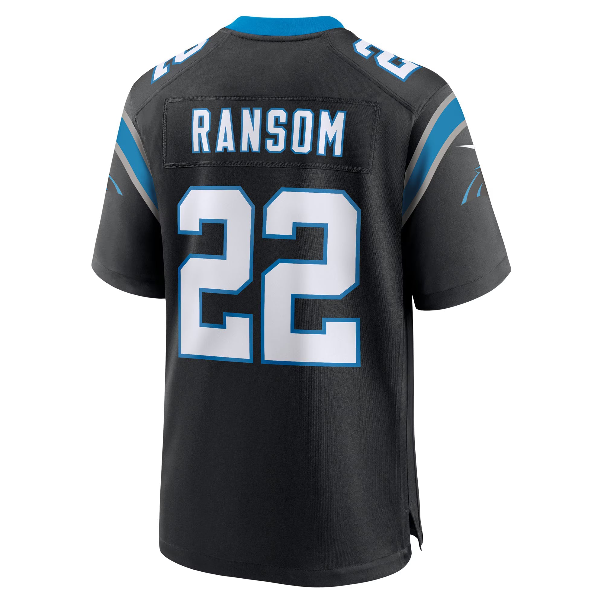 Carolina Panthers Lathan Ransom Black Team Game Jersey
