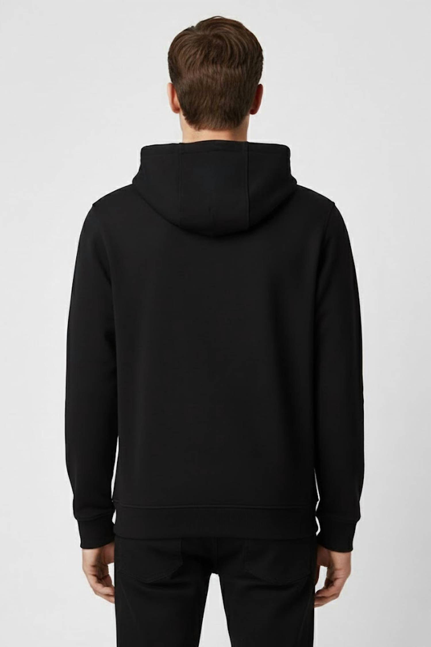 Medusa Cotton Hoodie In Black