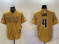 Men's New Orleans Saints Derek Carr #4 Yellow Player Jersey1