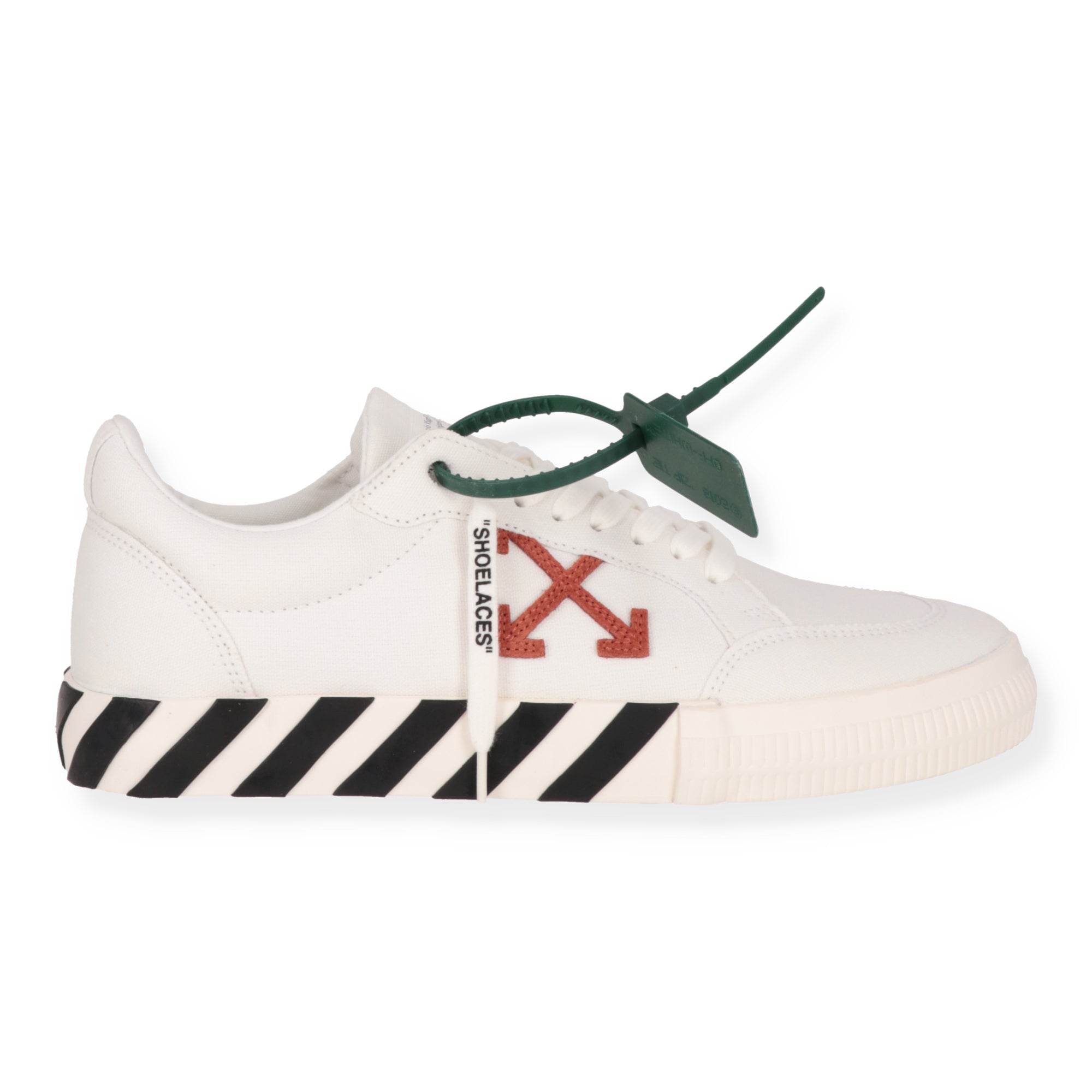 Off White Mens White/Red Sneaker