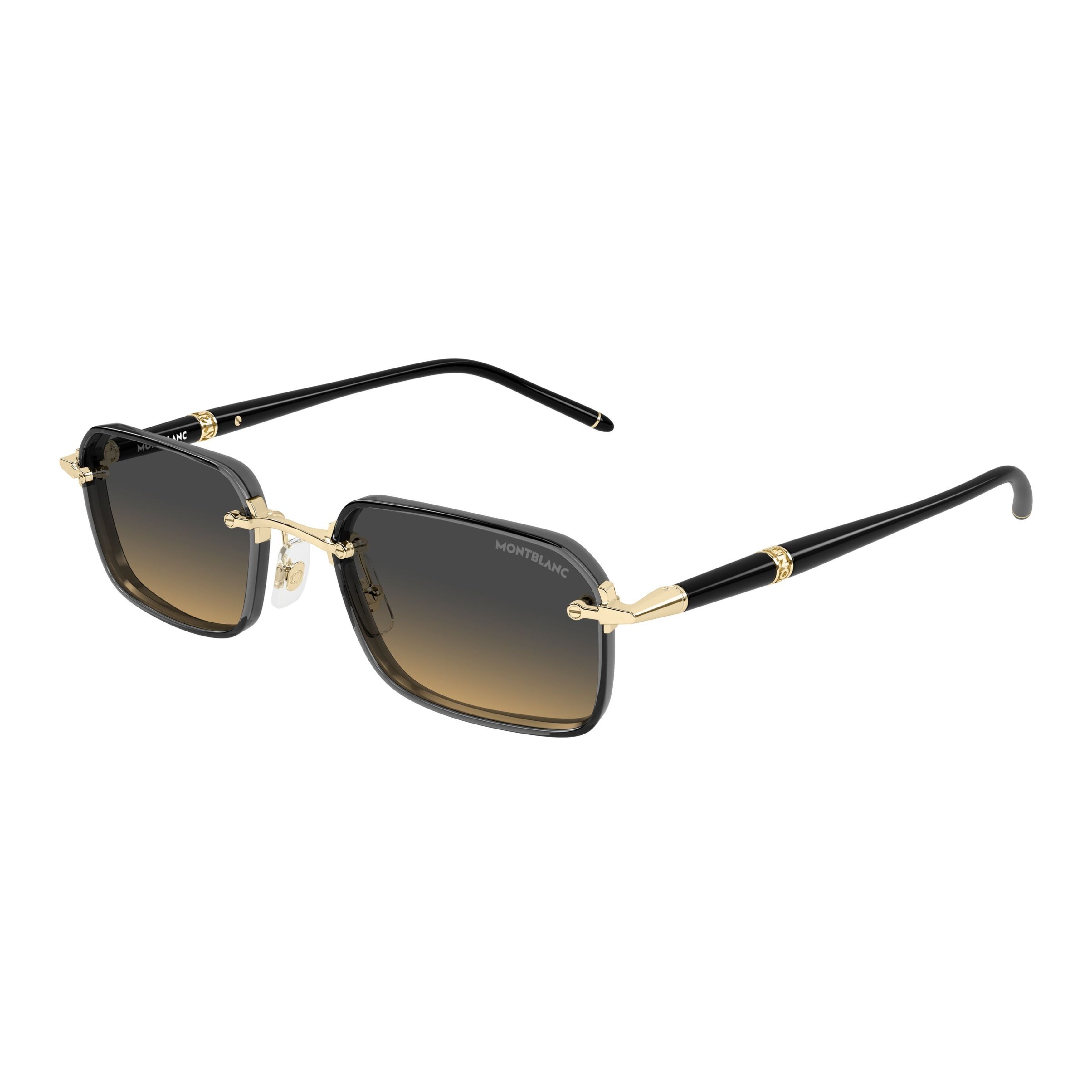 Bold Square Frame Gradient Lens Montblanc Sunglasses