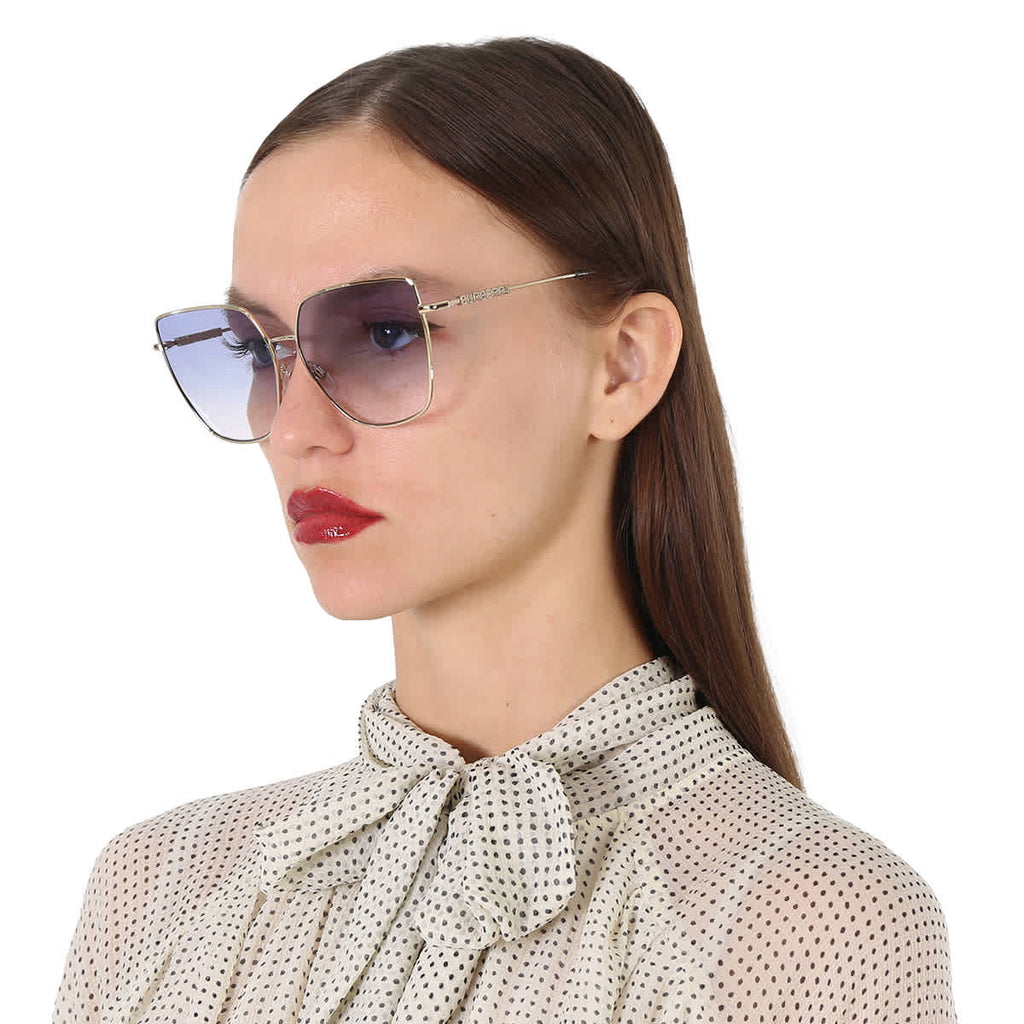 Burberry Alexis Blue Gradient Butterfly Ladies Sunglasses BE3143 110979 61