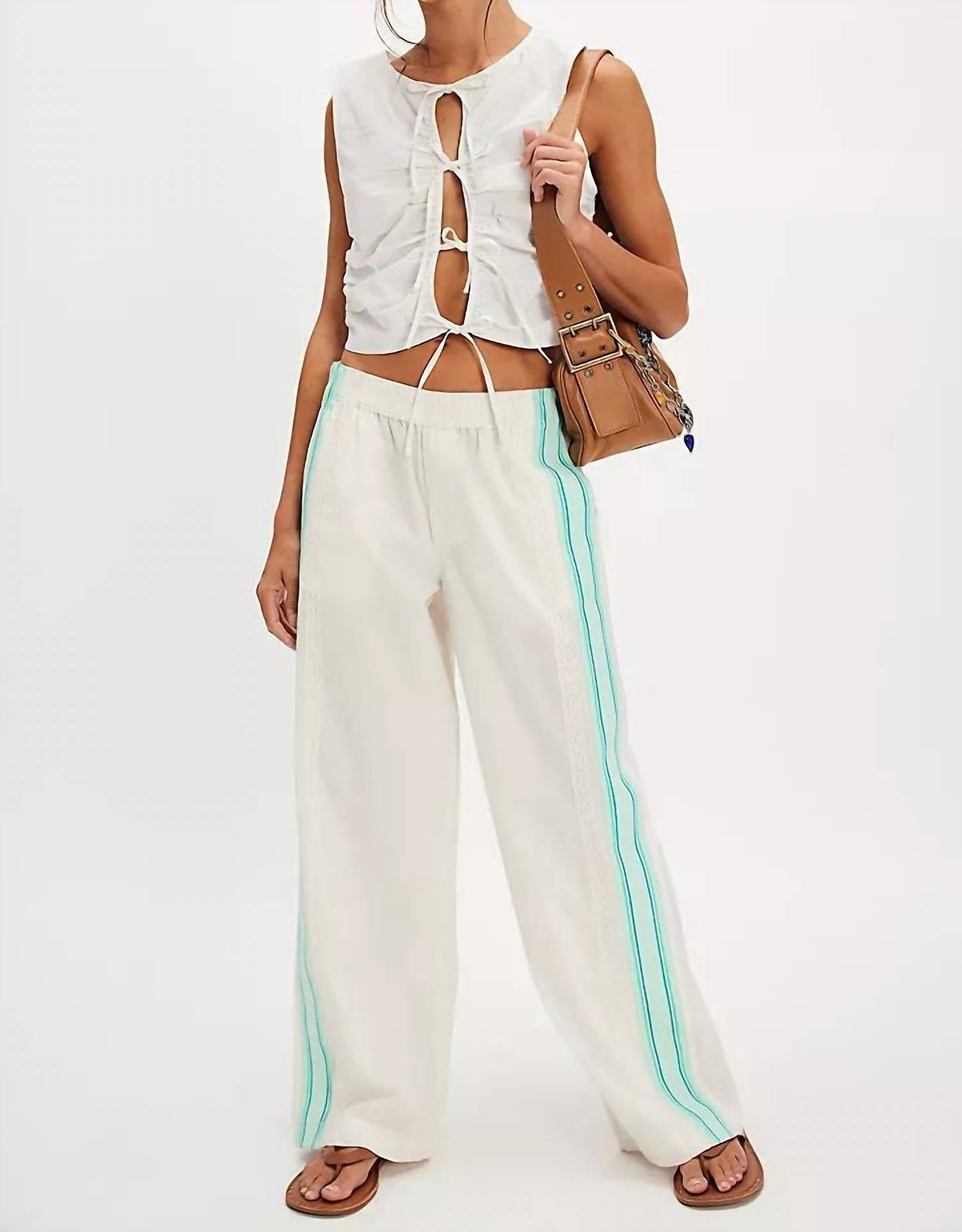 Team Spirit Pull On Pants In Bleached Aqua Combo
