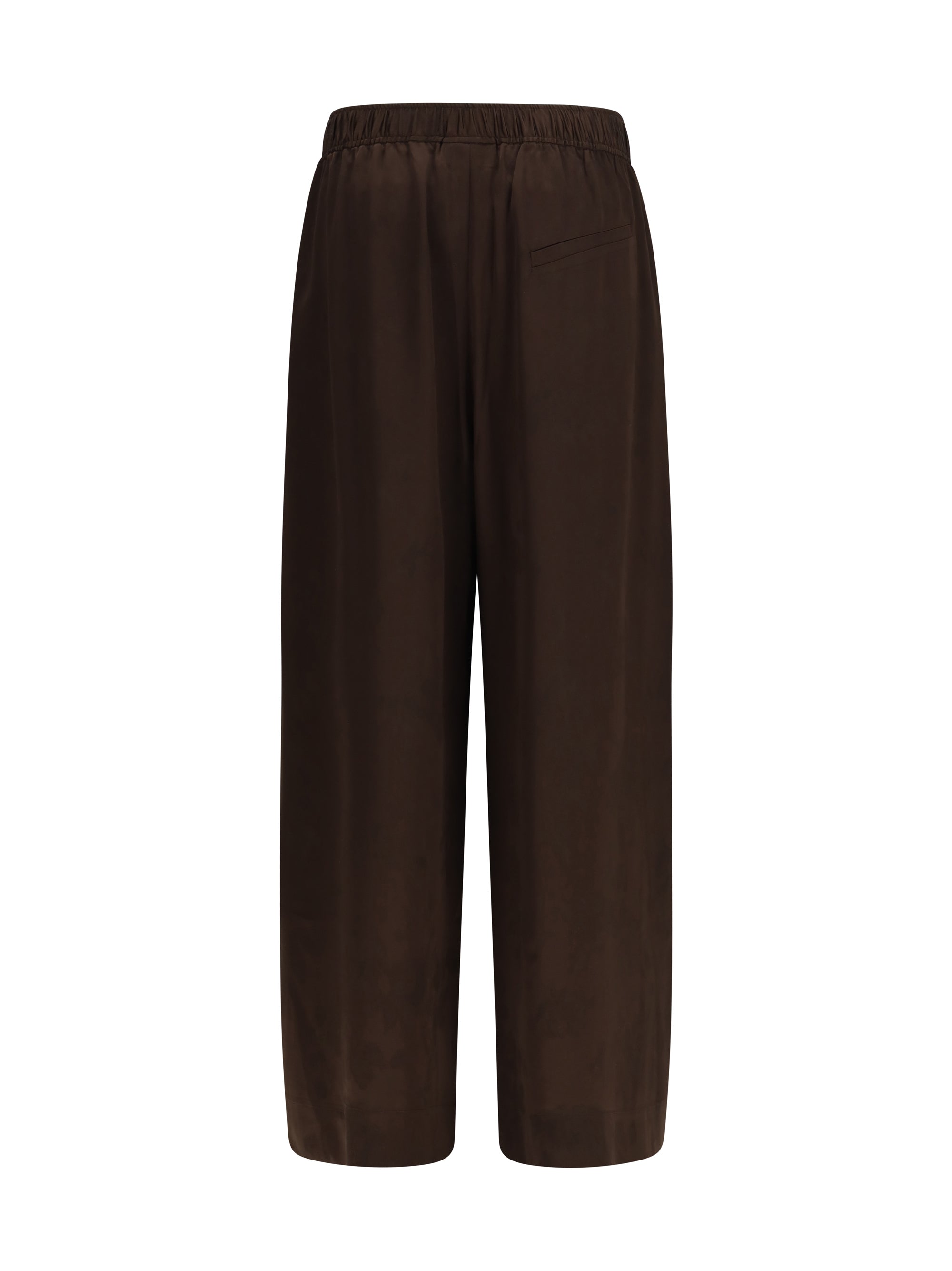 Ganni Women Satin Drawstring Pants
